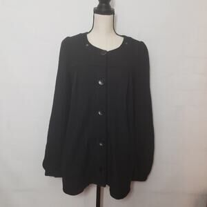 Free people black coat sz s